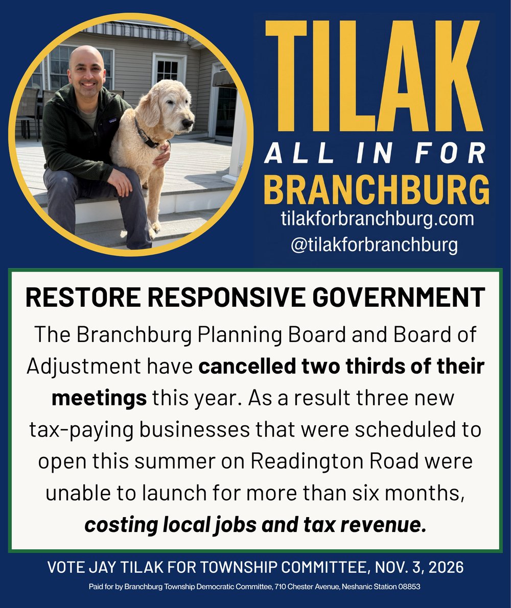 Campaign graphic: Restore Responsive Government — Planning Board meeting cancellations